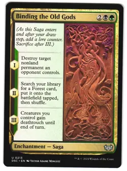 Binding the Old Gods 213 DSC U Commander: Duskmourn: House of Horror MTG - Image 1