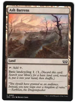 Ash Barrens 260 DSC C Commander: Duskmourn: House of Horror MTG - Image 1