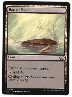 Barren Moor 262 DSC U Commander: Duskmourn: House of Horror MTG - Image 1
