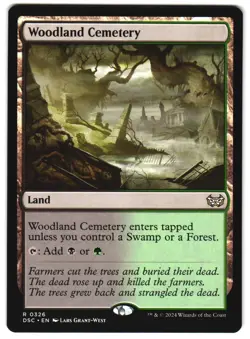 Woodland Cemetery 326 DSC R Commander: Duskmourn: House of Horror MTG - Image 1