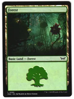 Forest (0285) 285 DSK L Duskmourn: House of Horror MTG - Image 1