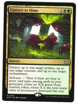 Convert to Slime 37 DSC R Commander: Duskmourn: House of Horror MTG - Image 1