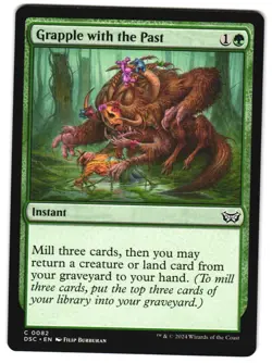 Grapple with the Past 82 DSC C Commander: Duskmourn: House of Horror MTG - Image 1