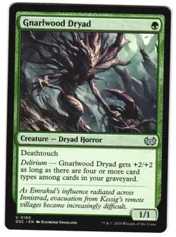 Gnarlwood Dryad 180 DSC U Commander: Duskmourn: House of Horror MTG - Image 1