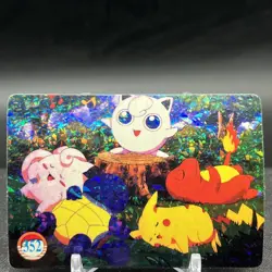 Pikachu Squirtle Charmander 352 Vending Machine Prism Pokemon Sticker - Image 1
