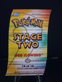 Slowbro #14 Pokemon 2001 Topps Johto Champions Die Cut - Image 2