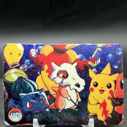 Bulbasaur Cubone Pikachu 350 Vending Machine Prism Pokemon Sticker - Image 1