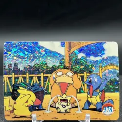 Psyduck Togepi Pikachu Squirtle 378 Vending Machine Prism Pokemon Sticker - Image 1
