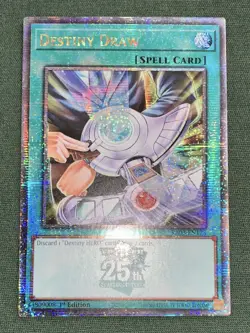 Yugioh Destiny Draw RA03-EN173 Quarter Century Secret Rare 1st Ed NM w/Tracking - Image 2