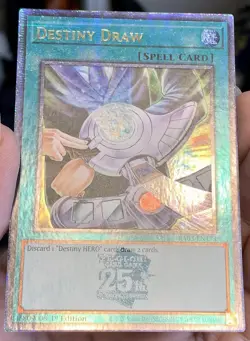 Yugioh Destiny Draw RA03-EN173 Quarter Century Secret Rare 1st Ed NM w/Tracking - Image 5