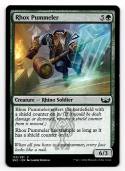 Rhox Pummeler 155/281 Streets of New Capenna MTG Magic the Gathering card - Image 1