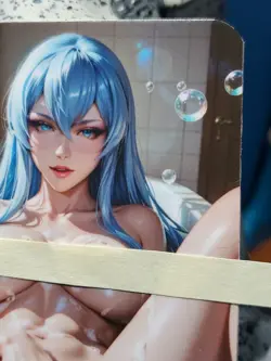 1/1 Only 1 Made Esdeath Bath NSFW Akame Topless F/N Lonestar Customs Waifu Card - Image 3
