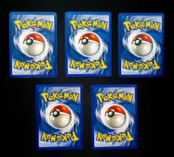 Pokemon 5 Card Kabuto Lot Vintage Fossil - MP/HP - Image 2
