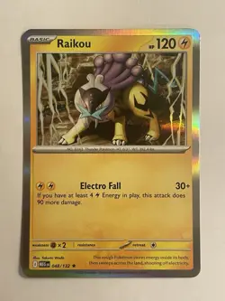 Raikou 048/132 Mega Evolutions Holo Rare Pokemon Card - Image 1