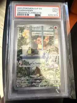 Pokemon TCG Charmander SVP 044 Obsidian Flames Black Star Promo Card PSA 9 - Image 1