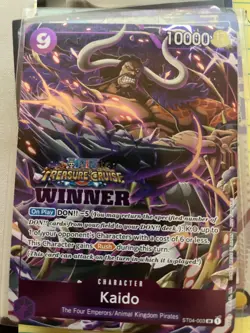 One Piece TCG Kaido Treasure Cruise Winner ST04-003 Promo Prize Card English - Image 1