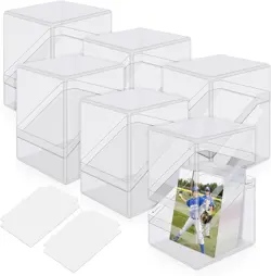Card Deck Cases, 6 Pack Acrylic Commander Deck Box Holding 100+ Sleeved Cards... - Image 2