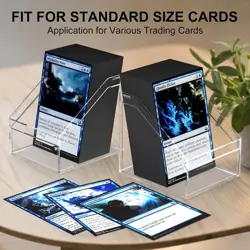 Card Deck Cases, 6 Pack Acrylic Commander Deck Box Holding 100+ Sleeved Cards... - Image 5