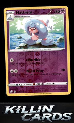Reverse Holofoil Hattrem 084/192 Pokemon Uncommon SWSH02: Rebel Clash Card NM - Image 1