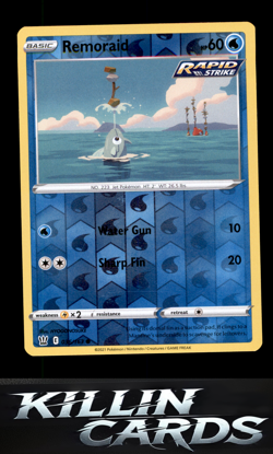 Reverse Holofoil Remoraid 036/163 Pokemon Common SWSH05: Battle Styles Card NM - Image 1