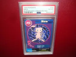 1999 Pokemon Burger King UnPerforated Mew card #151 Psa 6 ex-mt - Image 1