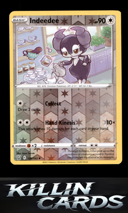 Reverse Holofoil Indeedee 120/163 Pokemon Uncommon SWSH05: Battle Styles Card NM - Image 1