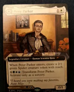 NYCC 2025 exclusive MTG Peter Parker Amazing Spider-man PROMO Magic Gathering - Image 2