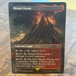 Mount Doom (Borderless) Universes Beyond: The Lord of the Rings MTG 343 NM - Image 1