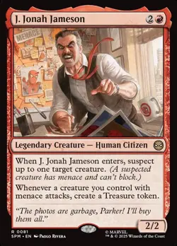 1x - J. Jonah Jameson - #81 - Marvel's Spider-Man - NM MTG - Image 1