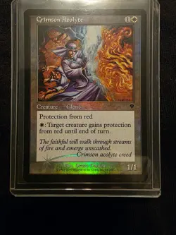 Crimson Acolyte Invasion FOIL Near Mint MTG Magic - Image 1