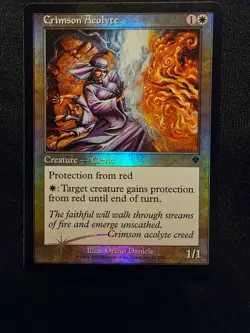 Crimson Acolyte Invasion FOIL Near Mint MTG Magic - Image 2