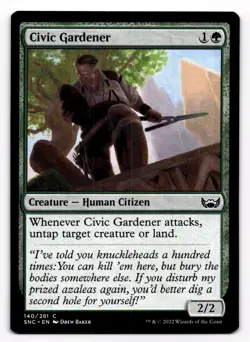 MTG Streets of New Capenna Civic Gardener 140/281 - Image 1