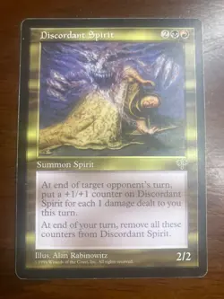 Magic the Gathering ~ MTG ~ 1x Discordant Spirit ~ MIRAGE ~ LP - Image 1
