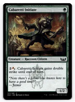 MTG Streets of New Capenna Cabaretti Initiate 137/281 - Image 1