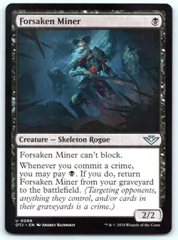 Forsaken Miner - Outlaws of Thunder Junction - MTG - Magic - Near Mint - Image 1