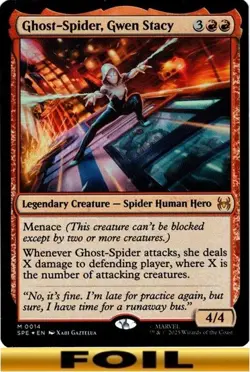 1x - Ghost-Spider, Gwen Stacy - FOIL #14 - Marvel's Eternal-Legal - NM MTG - Image 1