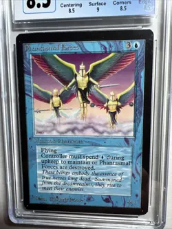 MTG BETA U B Phantasmal Forces CGC 8.5 Quad+ NM/Mint+ (Mint surface) 1993 - Image 3