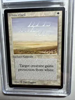 MTG Beta U W White Ward CGC9 Mint (Mint surface, corners, edges) 1993 - Image 3