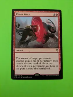 Chaos Warp C16 - Magic The Gathering MTG Collectible Card game RARE - Image 1