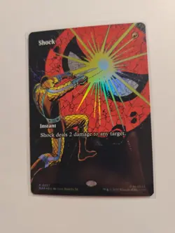 FOIL Shock 0027 Borderless Marvel's Spider-Man Mtg 2025 Magic The Gathering - Image 1