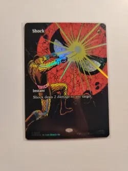 FOIL Shock 0027 Borderless Marvel's Spider-Man Mtg 2025 Magic The Gathering - Image 2