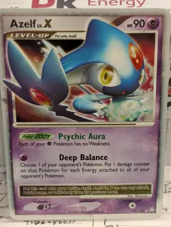 Pokemon AZELF LV.X Card LEGENDS AWAKENED Set 140/146 Rare Holo *Free Shipping* - Image 2