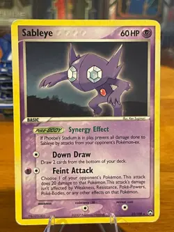 2007 Pokemon EX Power Keepers Sableye 22/108 Rare Basic MP - Image 1