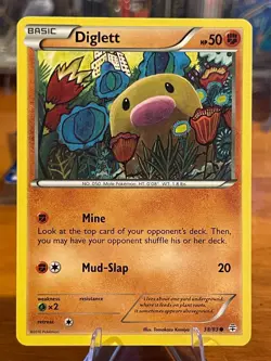 2016 Pokemon XY Generations Diglett 38/83 Common Basic MP - Image 1