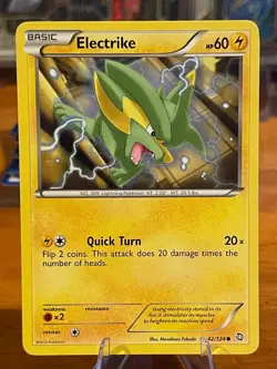 2012 Pokemon Black & White Dragons Exalted Electrike 42/124 Common Basic MP - Image 1