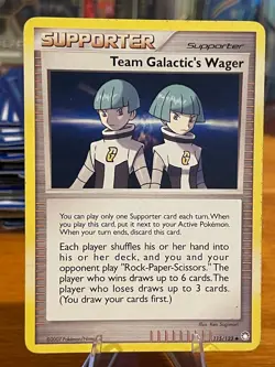 2007 Pokemon Diamond & Pearl Mysterious Treasures Team Galactic's Wager 115/123 - Image 1