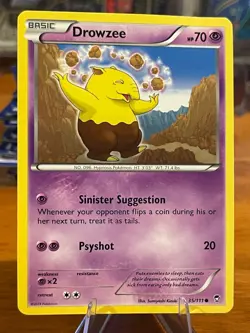 2014 Pokemon XY Furious Fists Drowzee 35/111 Common Basic MP - Image 1