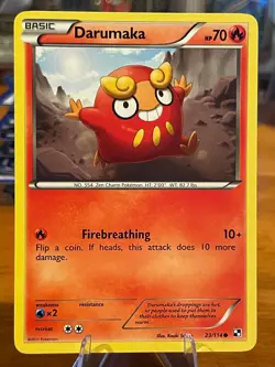 2011 Pokemon Black & White Base Set Darumaka 23/114 Common Basic MP - Image 1