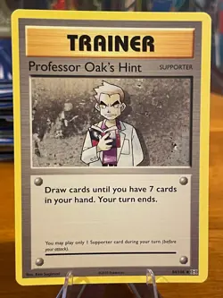 2016 Pokemon XY Evolutions Trainer Professor Oak's Hint 84/108 Uncommon MP - Image 1