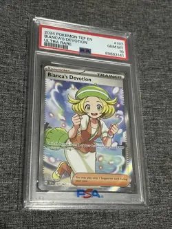 2024 POKEMON TEF EN-TEMPORAL FORCES ULTRA RARE #197 BIANCA'S DEVOTION PSA 10 - Image 1